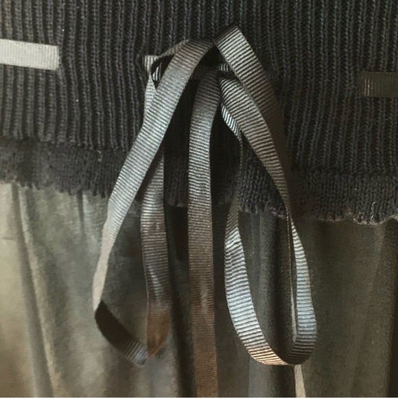 NWT TWINSET Tie Waist Black Sheer Knit Top Midi Dress Scoop Neck LBD Size S (6) - Picture 13 of 16